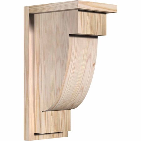 Ekena Millwork Alpine Smooth Corbel w/Backplate, Douglas Fir, 7 1/2"W x 10"D x 18"H COR08X10X18ALP01SDF